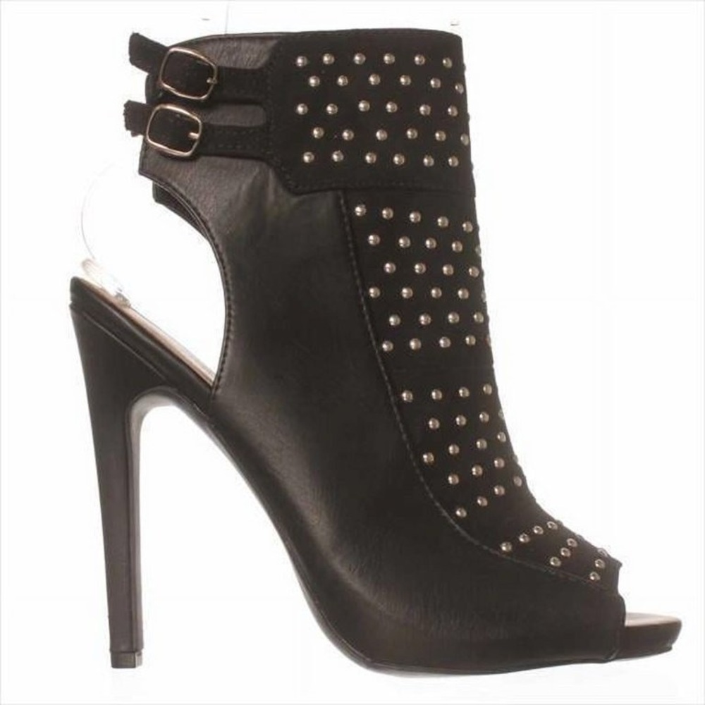 Womens JustFab Brittany Ankle Boot - Black in Size 5.5 - Picture 4 of 12